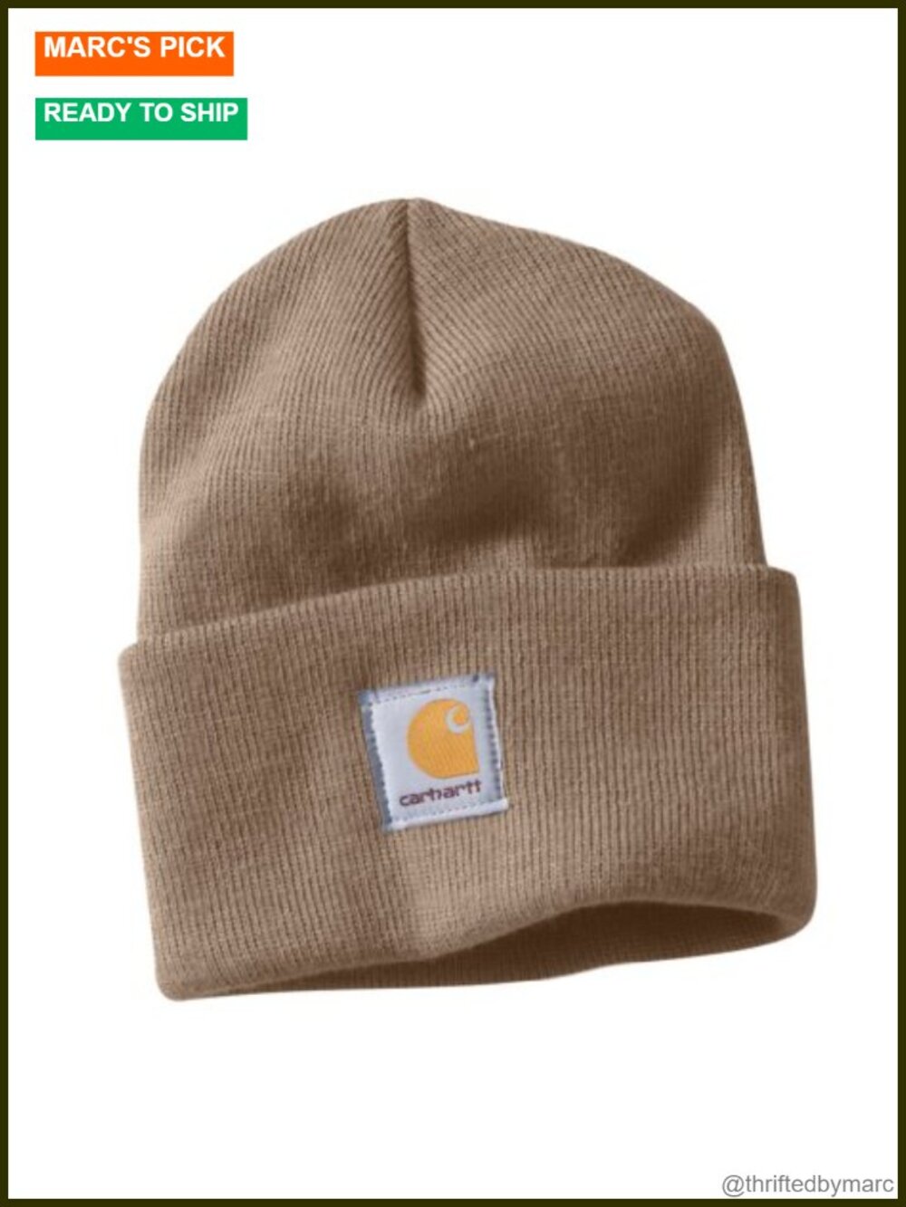 Carhartt Knit Cuffed Beanie Acrylic Rib-Knit Watch Hat